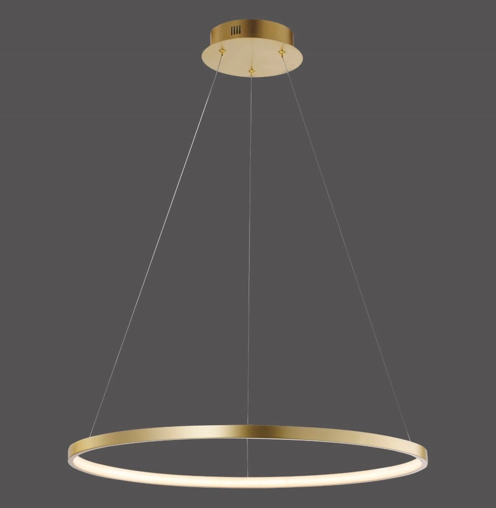 Runde Hängelampe Circle Gold Ø 60cm Just Light 4043689960414