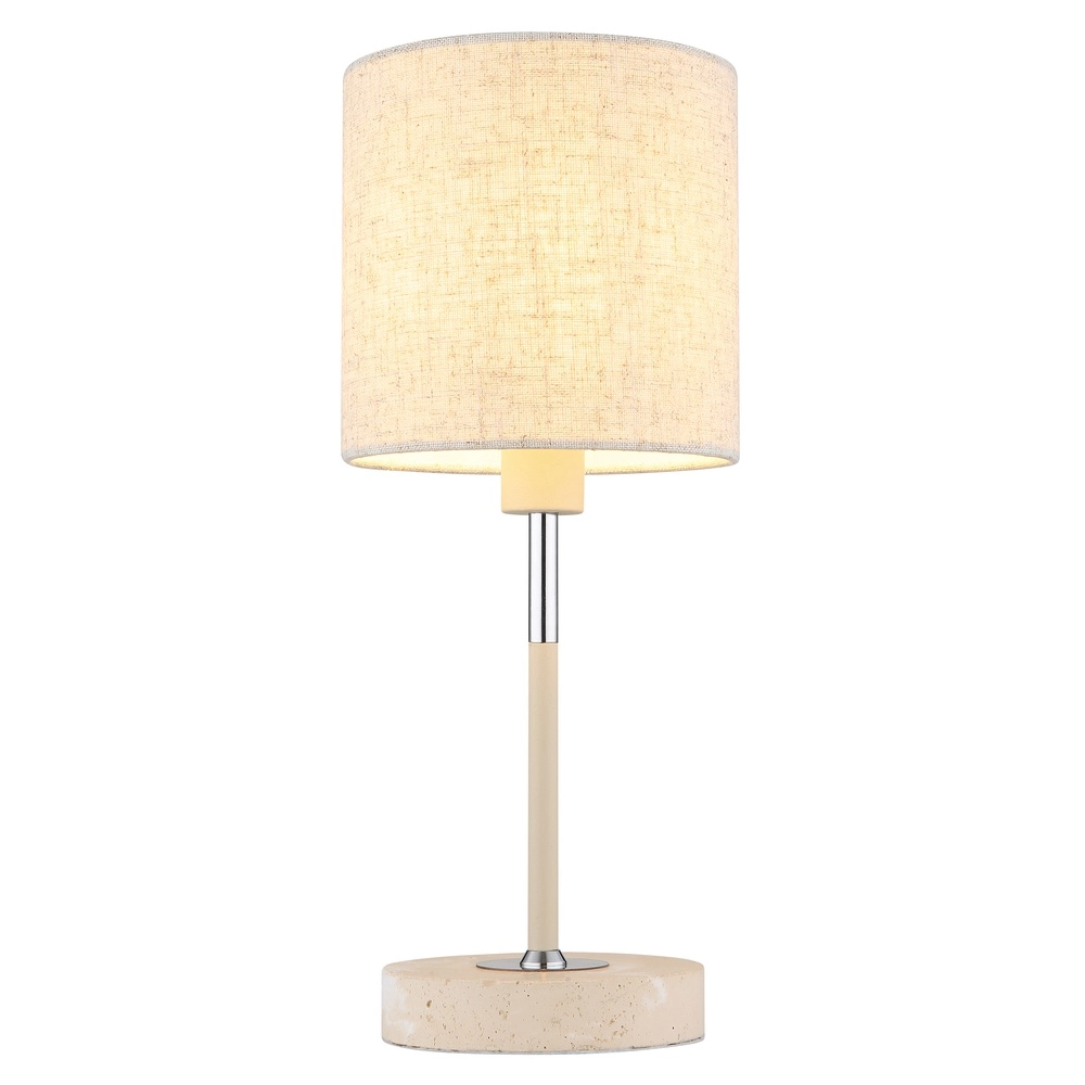 Tischlampe Deleon sandbraun Ø 15cm Globo 9007371569908
