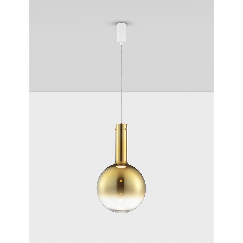 Pendelleuchte Nostos Goldglas Ø 30cm Lyora 5212017484178