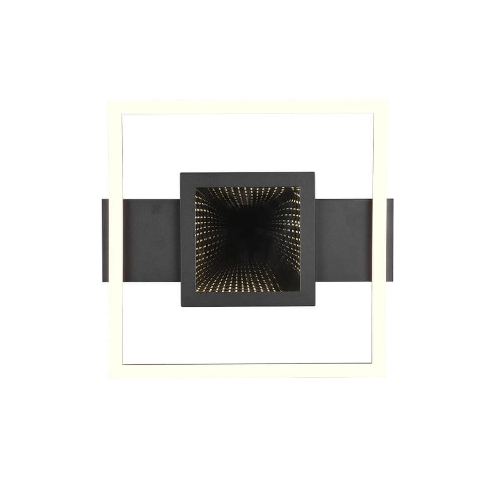 Design-Deckenleuchte Wheeler schwarzes Quadrat Trio 4017807640588