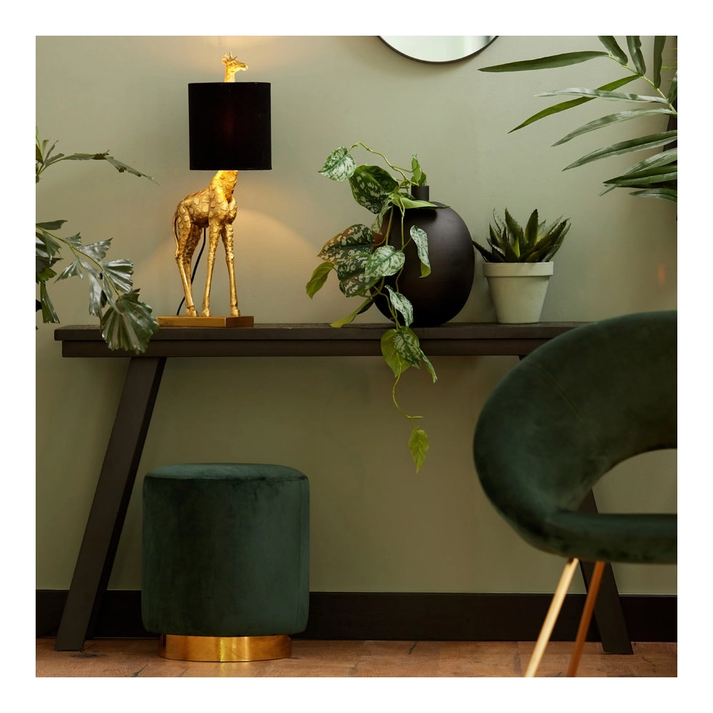 Tischlampe Giraffe 61 cm Bronze mit Schwarz Light & Living 8717807609412
