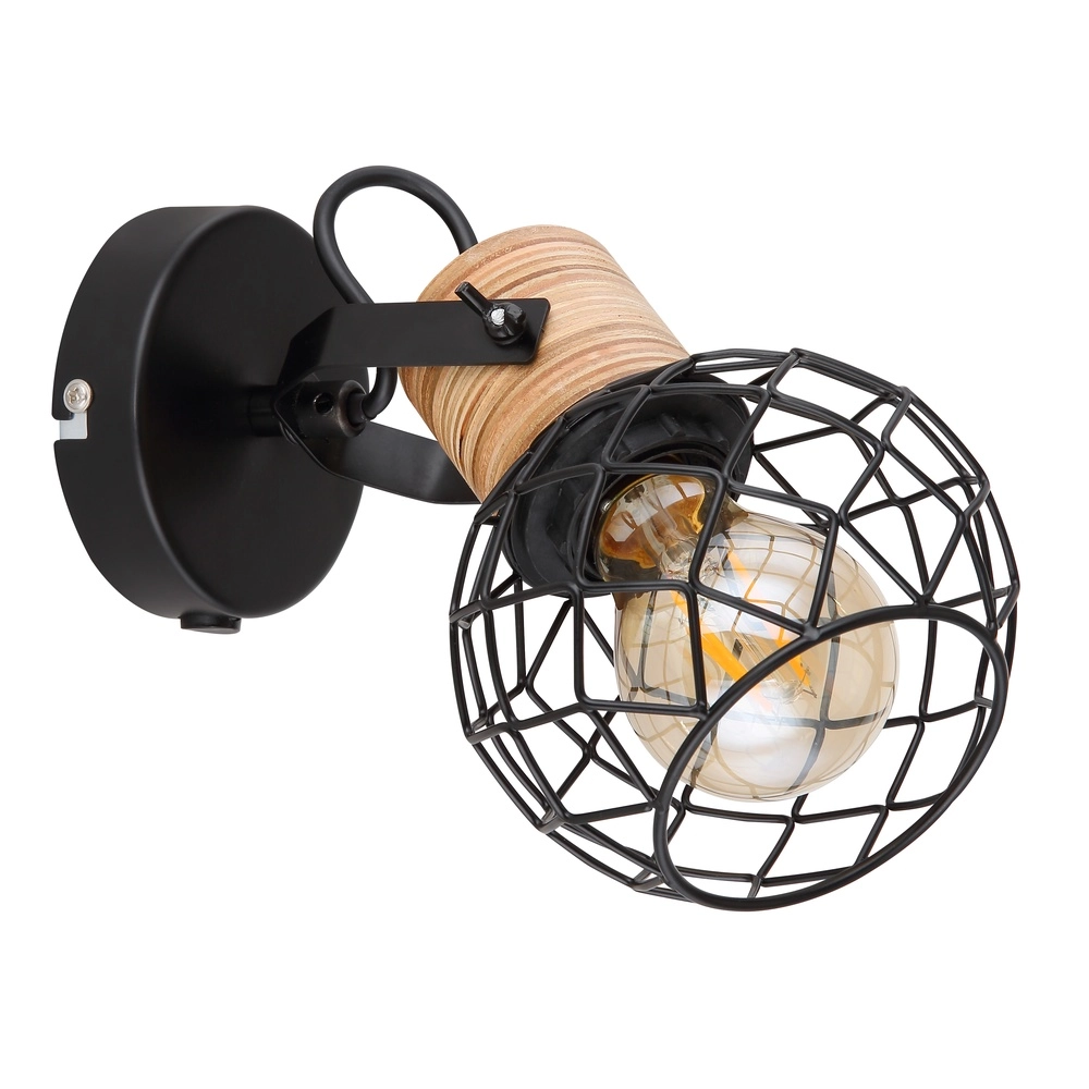 Wandlampe Lacky Schwarz Globo 9007371429356