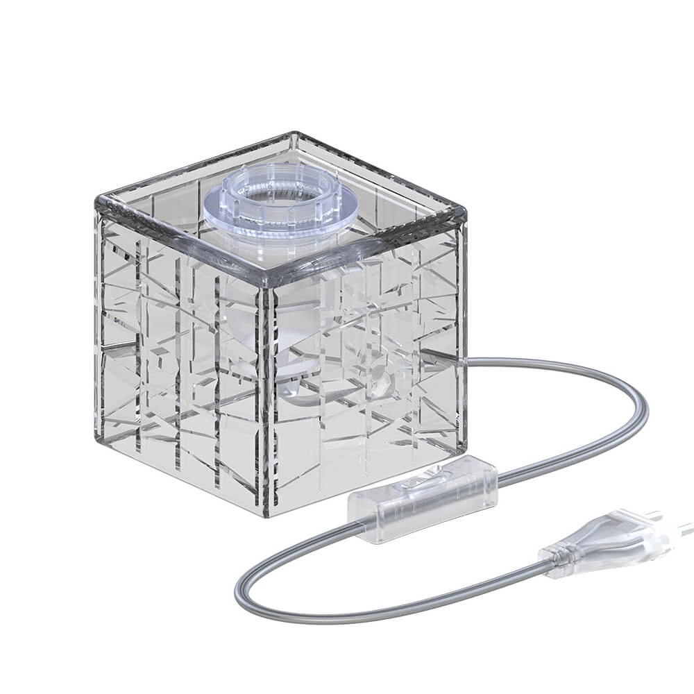 Tischlampe aus Glas Glasser