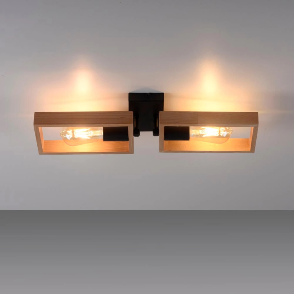 Ländliche Deckenleuchte Franky 2-flammig Just Light 4043689983116
