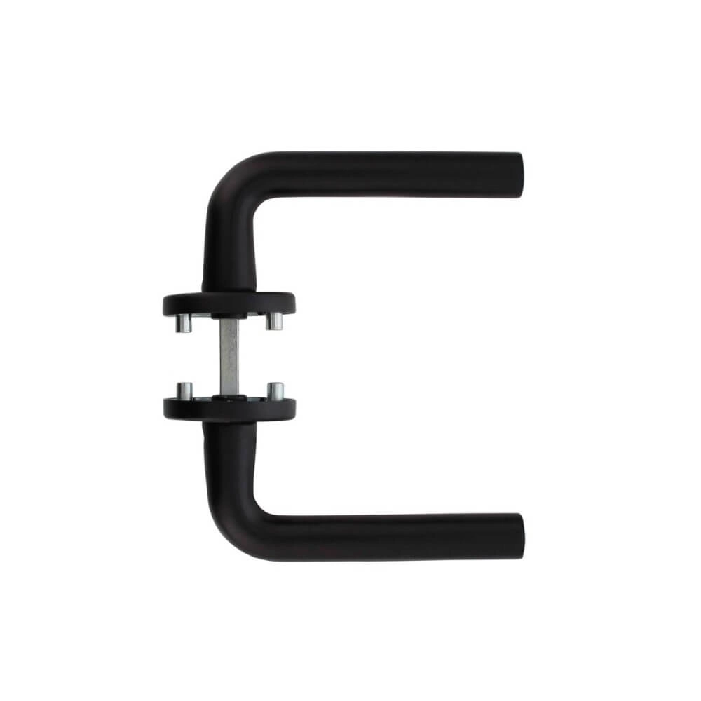 Moderner Türgriff Recht Aluminium Schwarz Intersteel 8714186492185