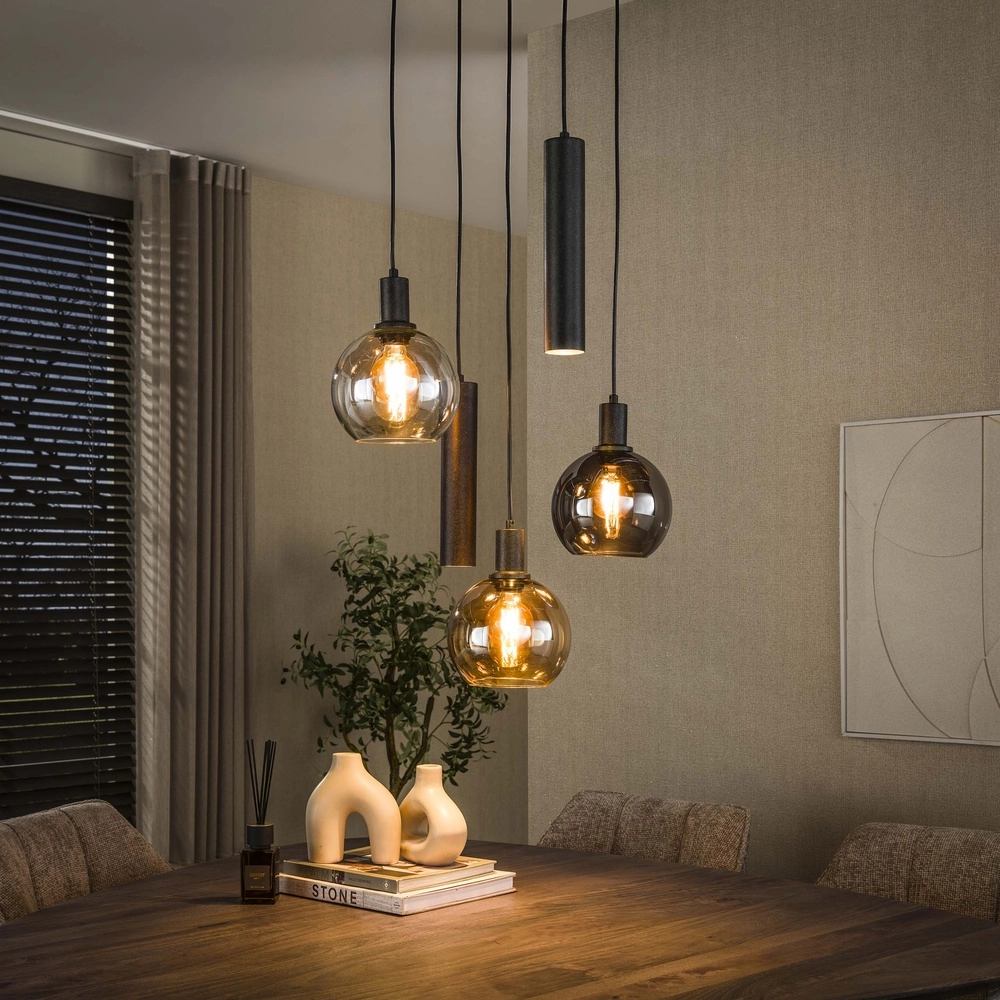 Vide Pendellampe Sfera mit Gläsern und Anhängern Lyora 8716803512429