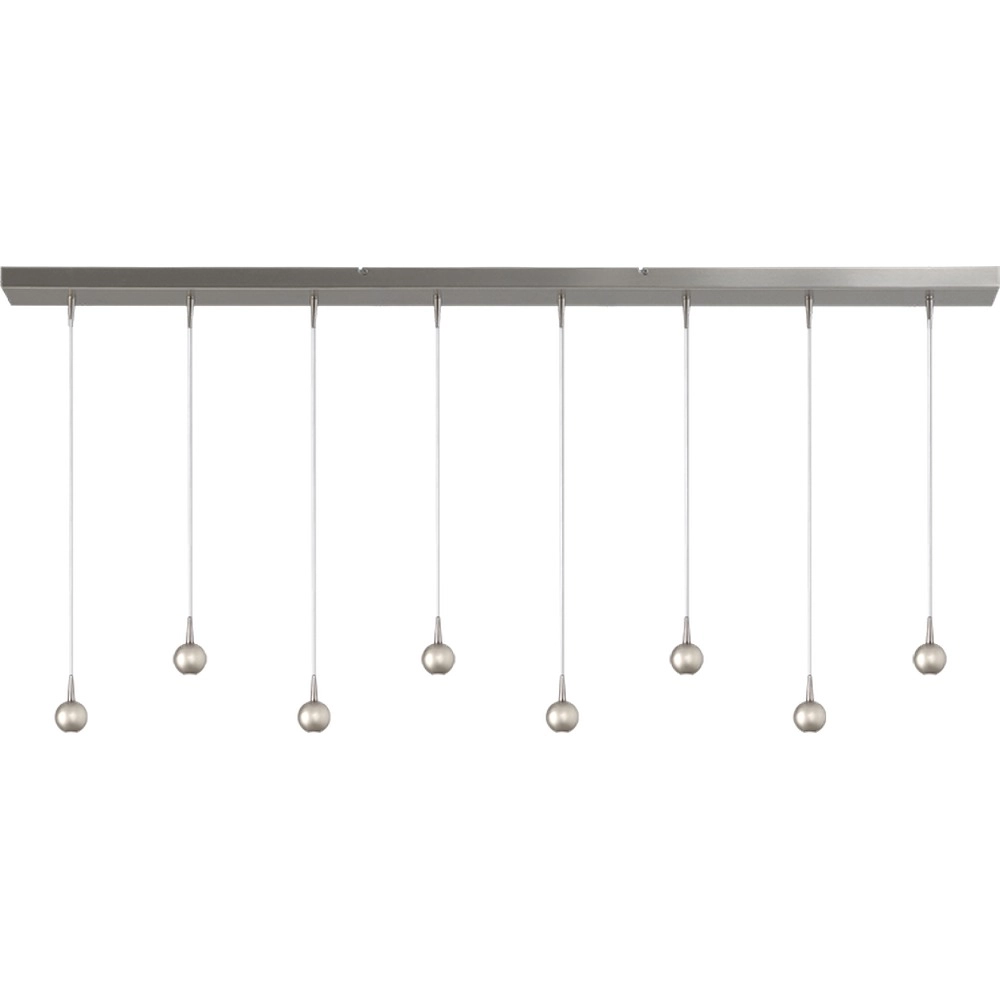 8-Licht Pendellampe Talana Nickel Ø 6 cm DTW