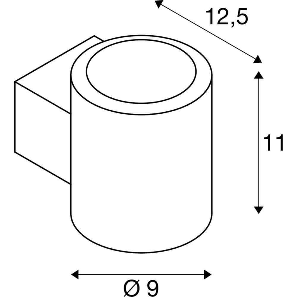Aufputz-Spot Oculus Gold auf und ab SLV 4024163297868