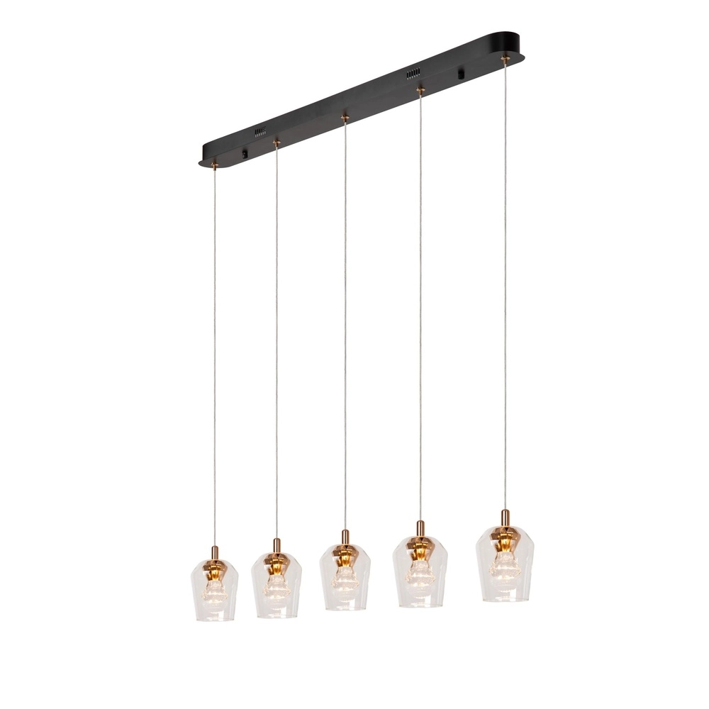 Einzigartige Pendellampe Berliane 5-Licht-Geraden Lucide 5411212011008