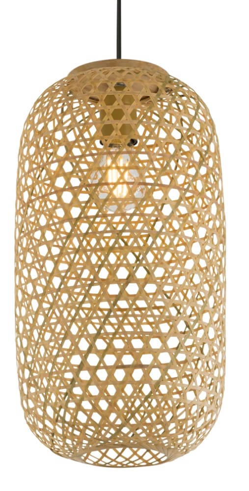 Hängelampe aus Rattan Mirena Ø 22cm Globo 9007371406555