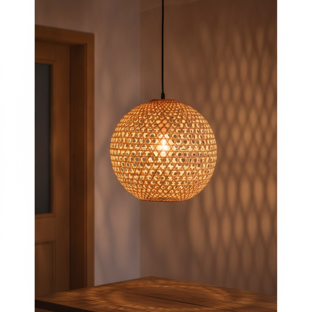 Pendelleuchte Melody Rattankugel Ø 40cm Lyora 5212017416629