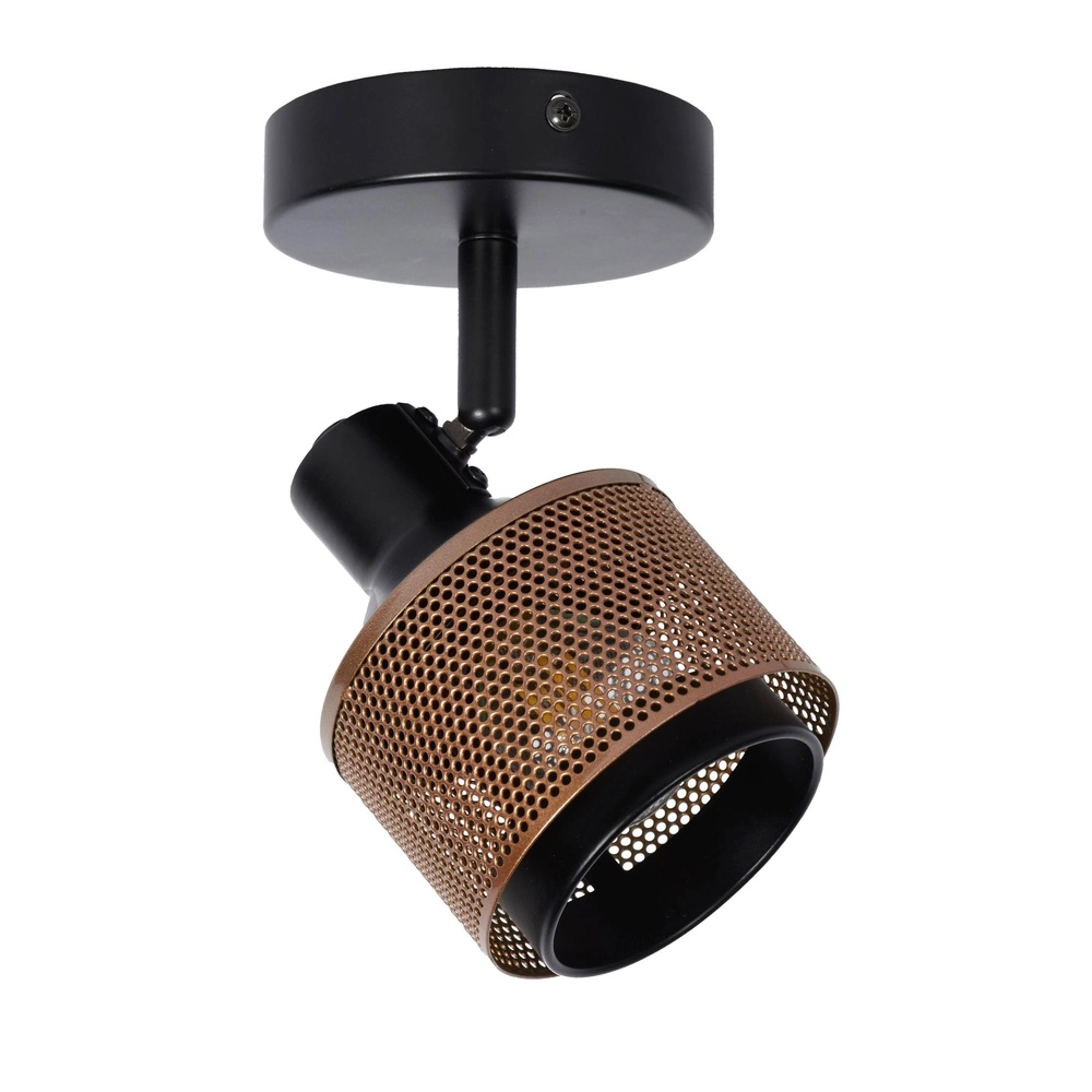 Deckenlampe Rafa Schwarz mit Kupfer