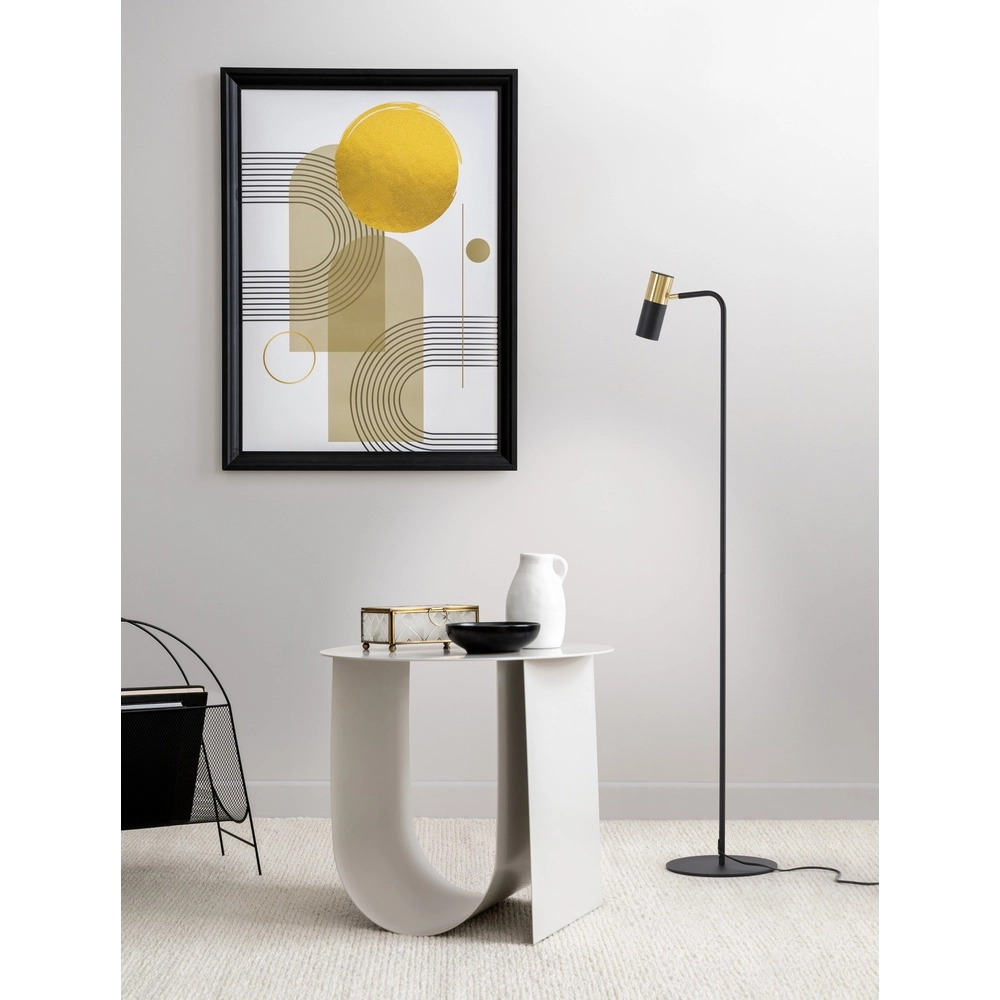 Stehlampe Pongo schwarz mit gold Lyora 5212017441799