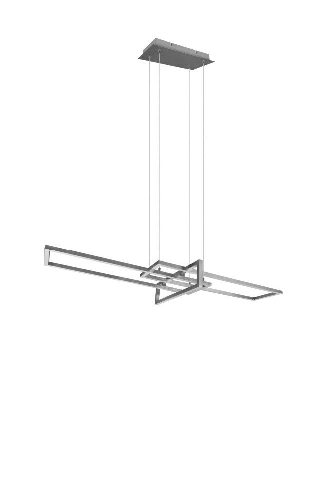 LED Hängelampe Salinas 110 cm Metallgrau Trio 4017807487909