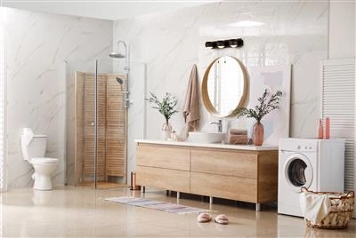 Badezimmer-Wandleuchte Flare 3-Licht-Schwarz Searchlight 5053423188584