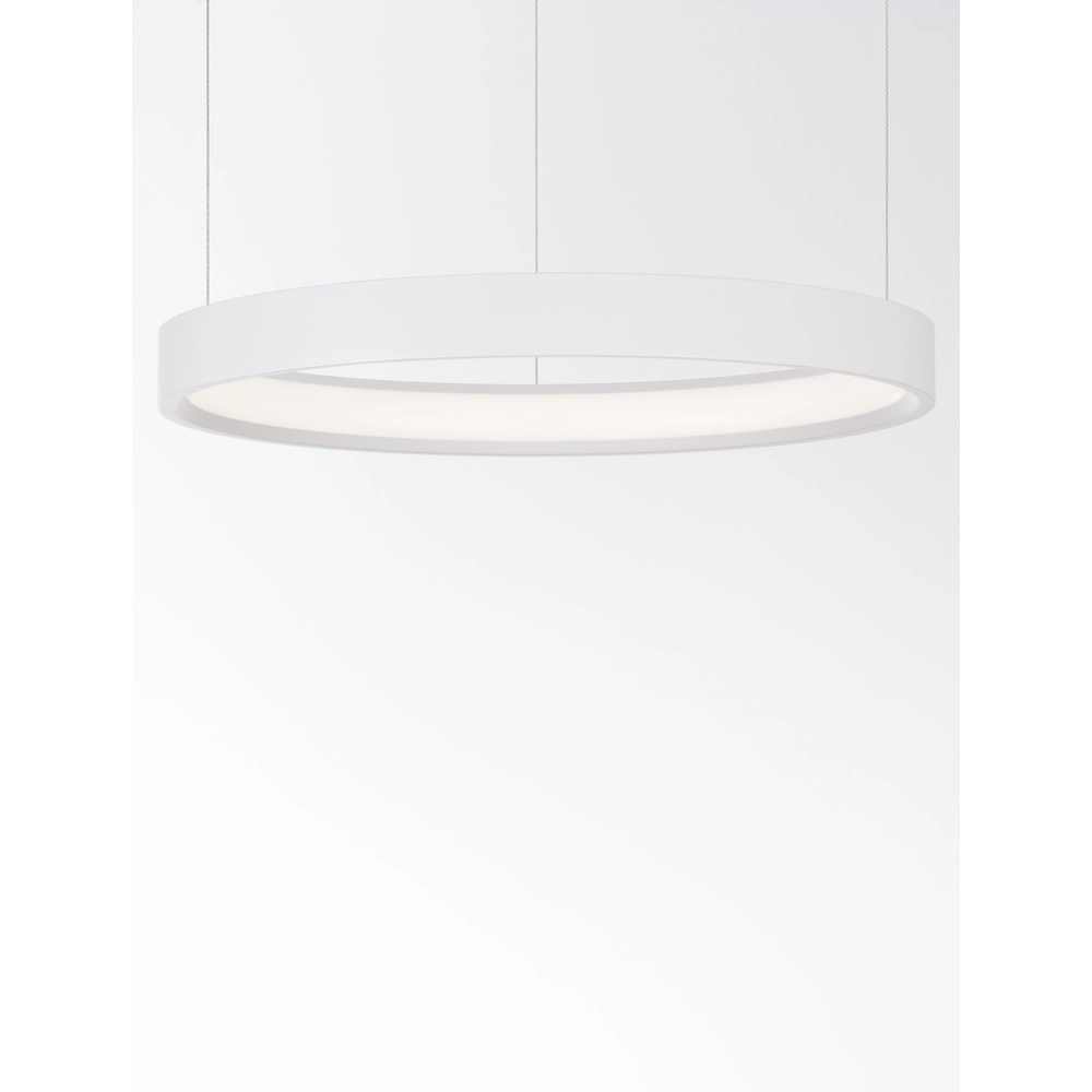 Runde Pendelleuchte Perrine weiß Ø 40cm Lyora 5212017438386