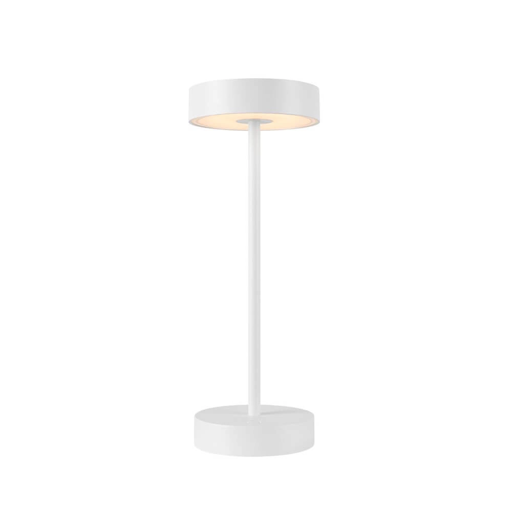 Tischlampe für den Außenbereich Vinolina weiß - wiederaufladbar