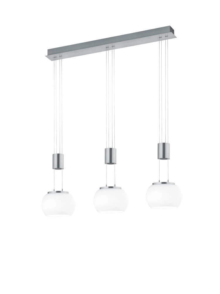 Design-Hängelampe Madison Edelstahl – 3-flammig Trio 4017807542141