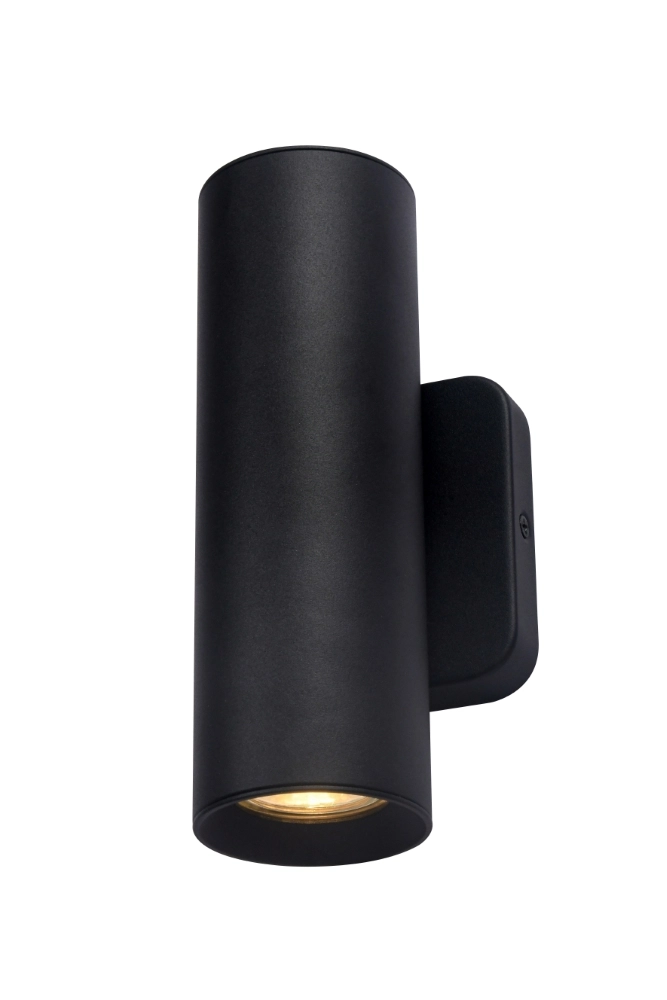 Schwarze Wandleuchte Megano 2 Up- und Down-Light