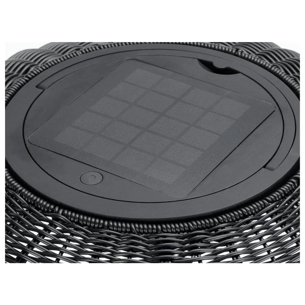 Niedrige Stehleuchte Adegan Flat Solar Solar Schwarz SLV 4024163296625