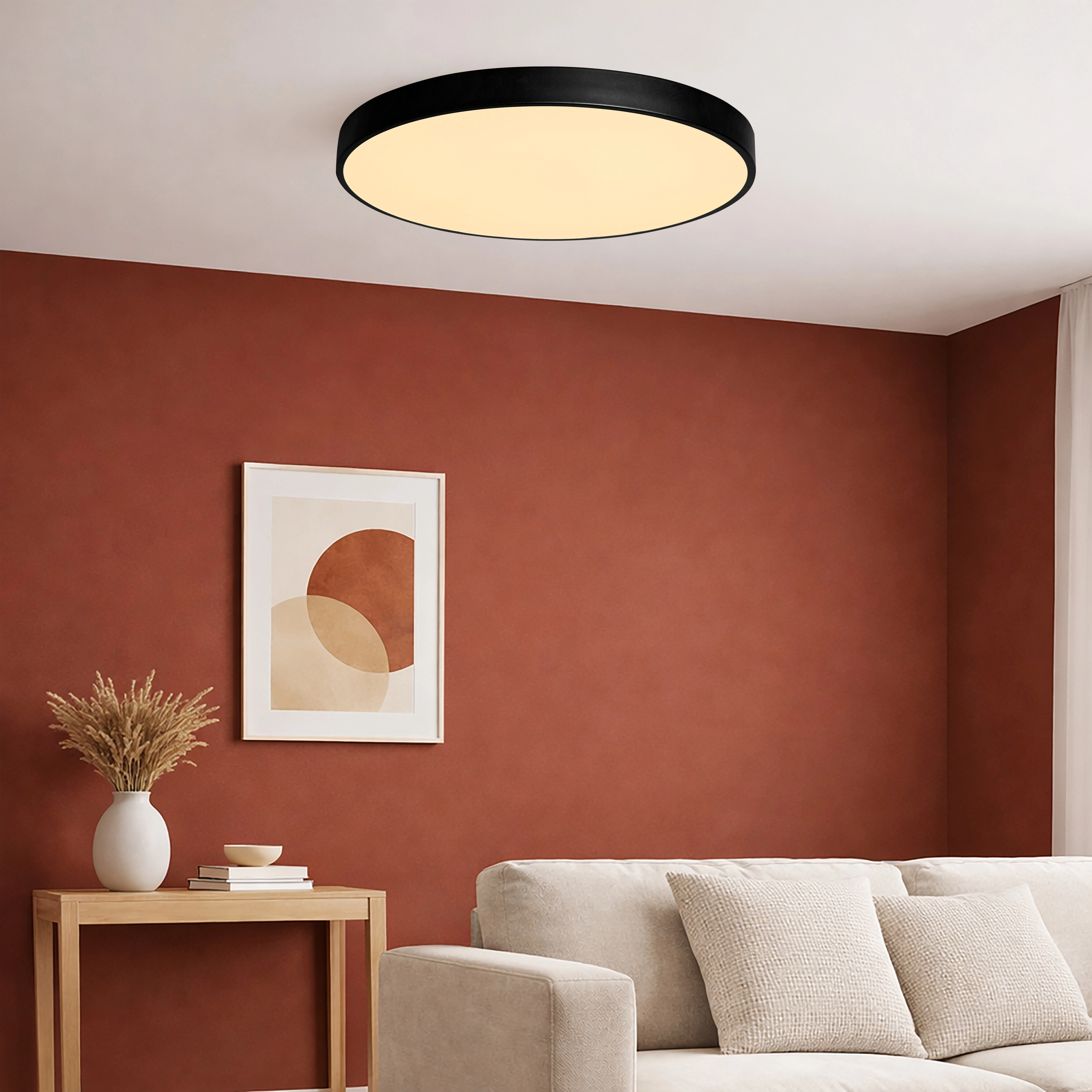 Deckenlicht Grace Ø 50 cm schwarz Lyora 5053423315898