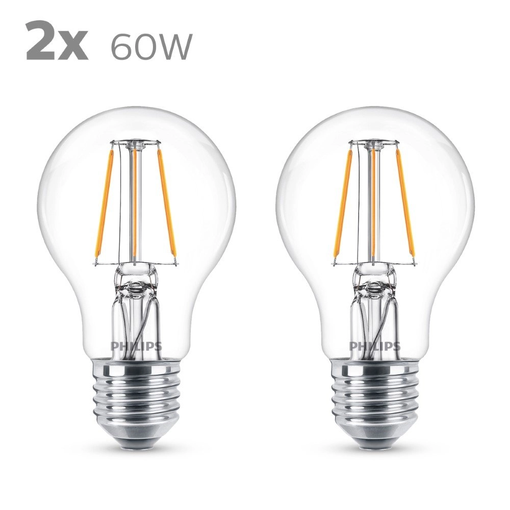 7W - E27 - 2700K - 806 lumen 2er-Set Philips 8718699777739