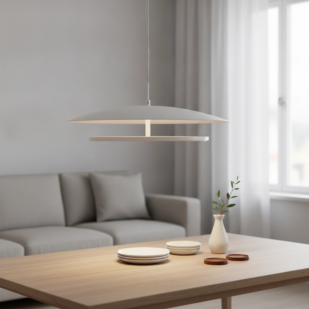 Design-Pendelleuchte Olos weiß Ø 50cm
