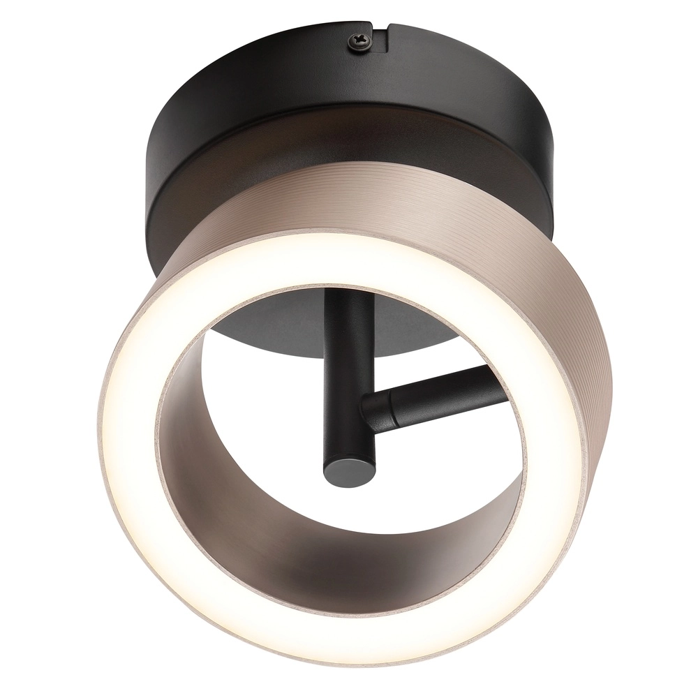 Deckenlampe Axion Schwarz mit Braun Brilliant 4004353477157