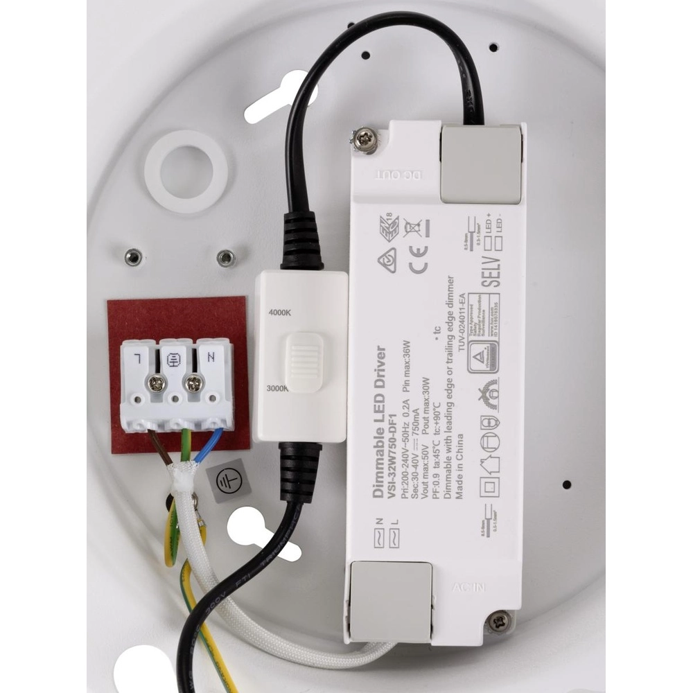 Deckenleuchte Panel Ø 60cm weiß - 3000K/4000K SLV 4024163316026