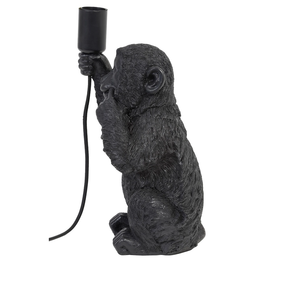 Tischlampenaffe Monkey Schwarz Light & Living 8717807303495