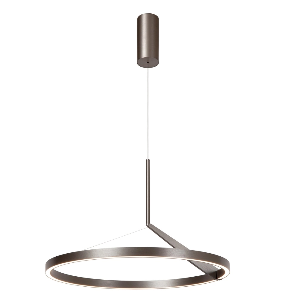 Elegante LED-Pendelleuchte Applause Gebürstetes Metall – Ø 60 cm Premium by Lucide 5411212221827