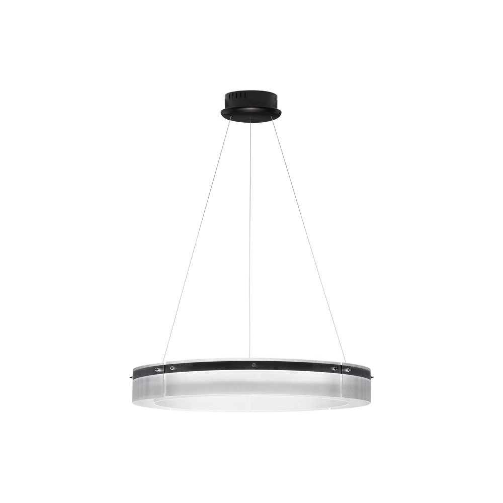 Design-Pendelleuchte Pauline schwarz mit Glas Ø 85cm Lyora 5212017445391
