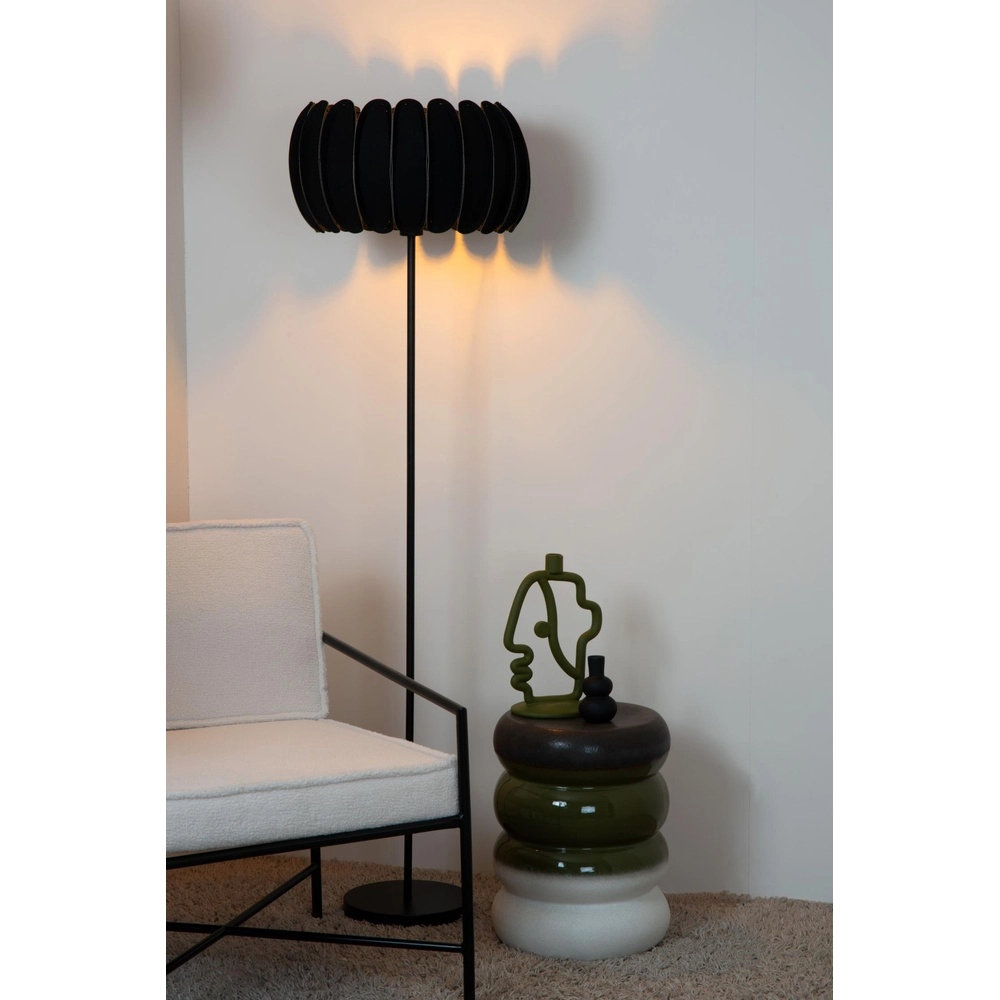 Stehlampe Spencer Schwarz Lucide 5411212343741