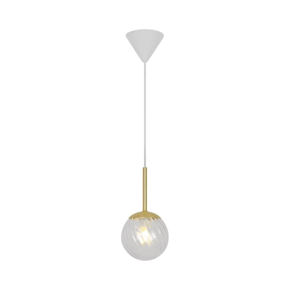Pendelleuchte aus Glas Chisell Messing Ø 15cm Nordlux 5704924015649