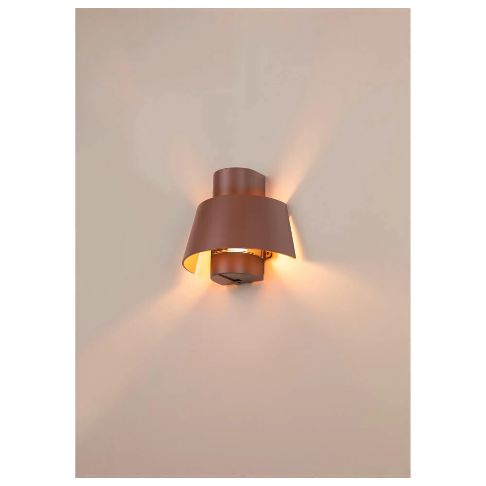 Rostbraune Wandlampe Photoni 1x E27 SLV 4024163281003