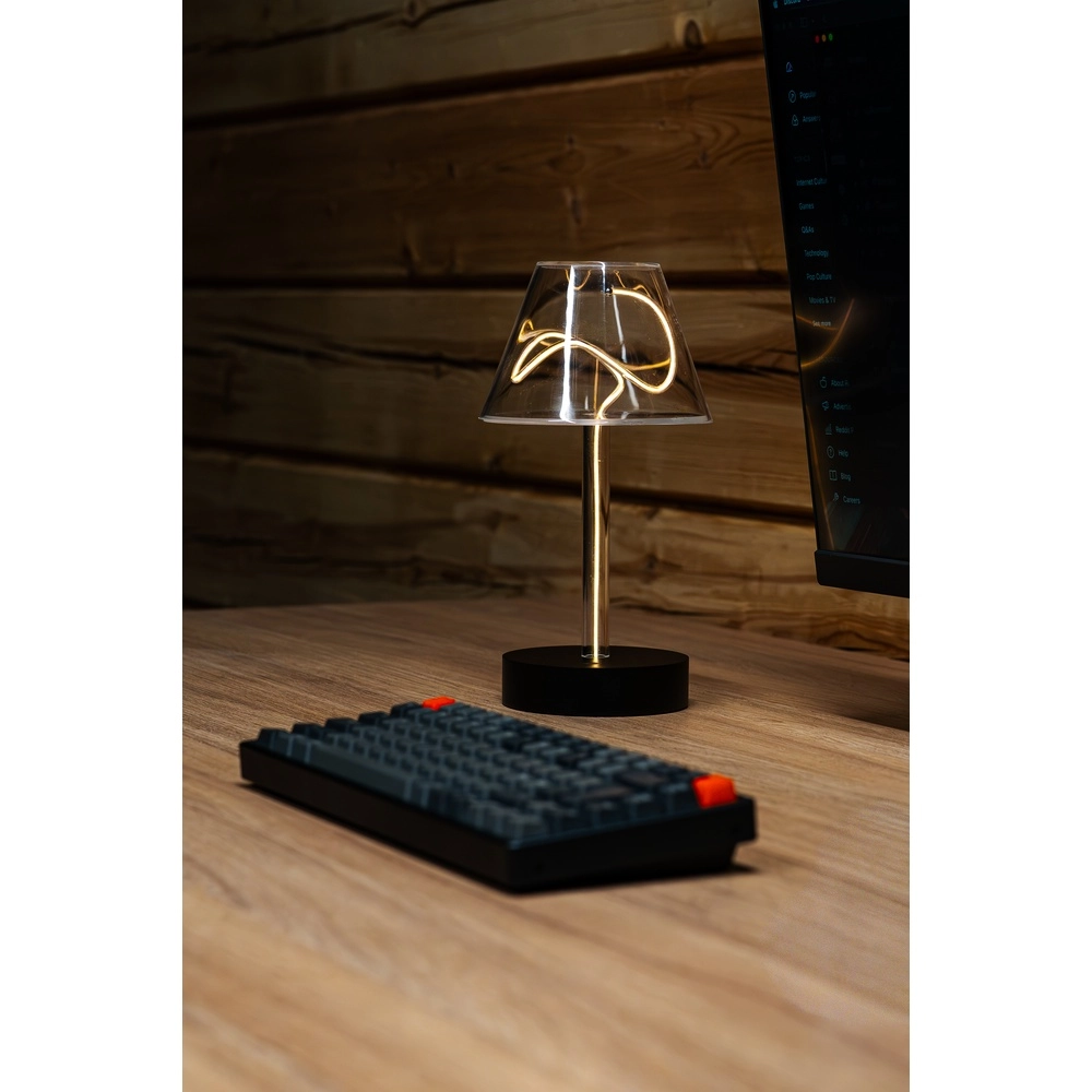 Einzigartige Tischlampe Edison Design wiederaufladbar KonstSmide 7318300030393