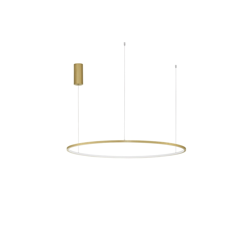 Runde Pendelleuchte Tarquin gold Ø 100cm Lyora 5212017438355