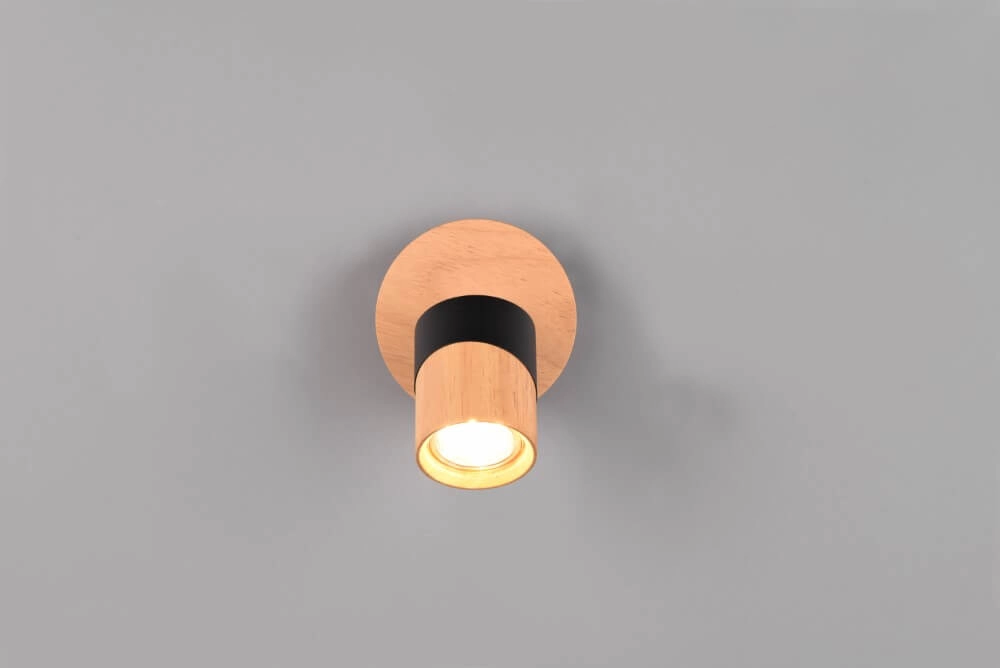 Deckenleuchte aus Holz mit Schwarz Aruni Trio 4017807585339