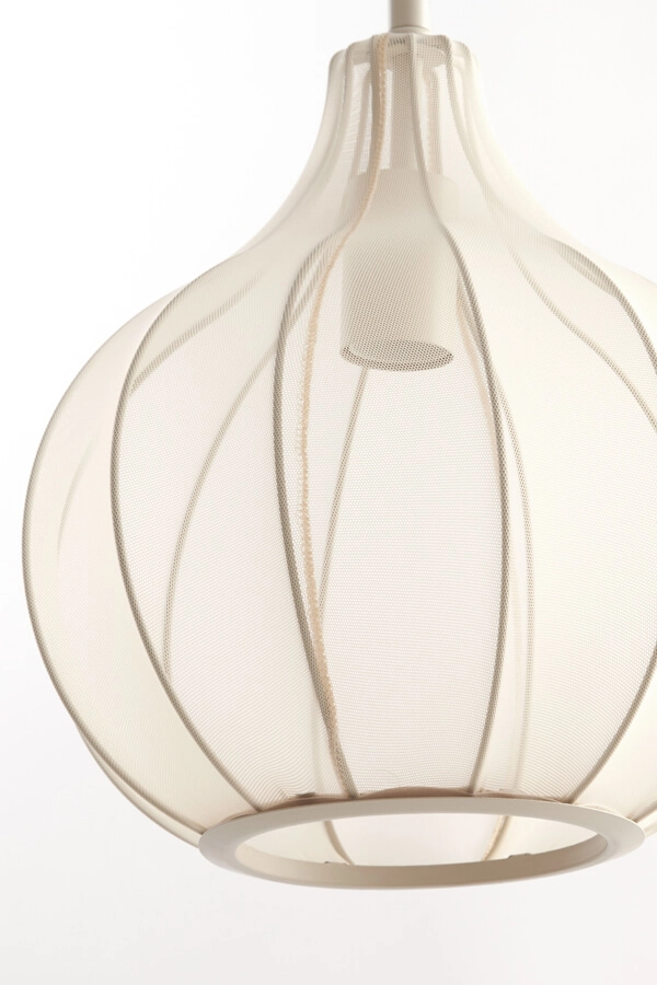 Cremefarbene Pendelleuchte Elati Ø 29cm japandi Light & Living 8717807702717