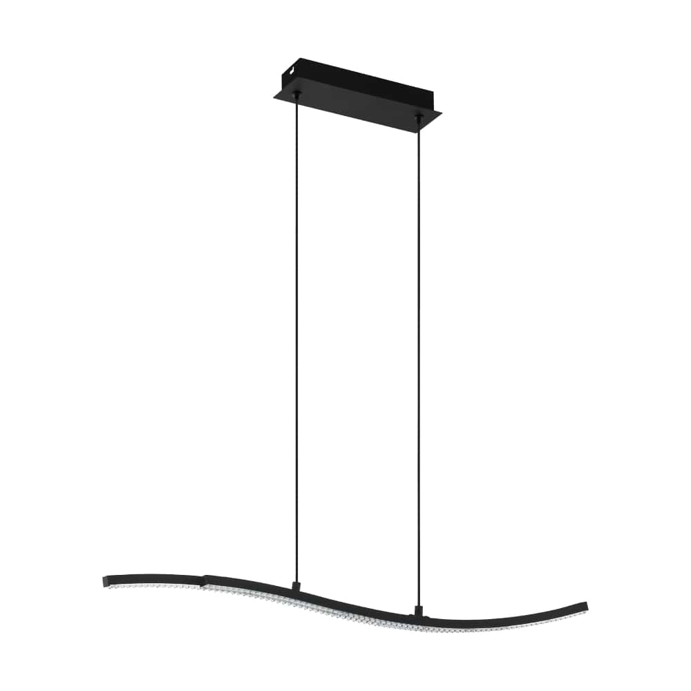 LED-Hängelampe Lejias Schwarz