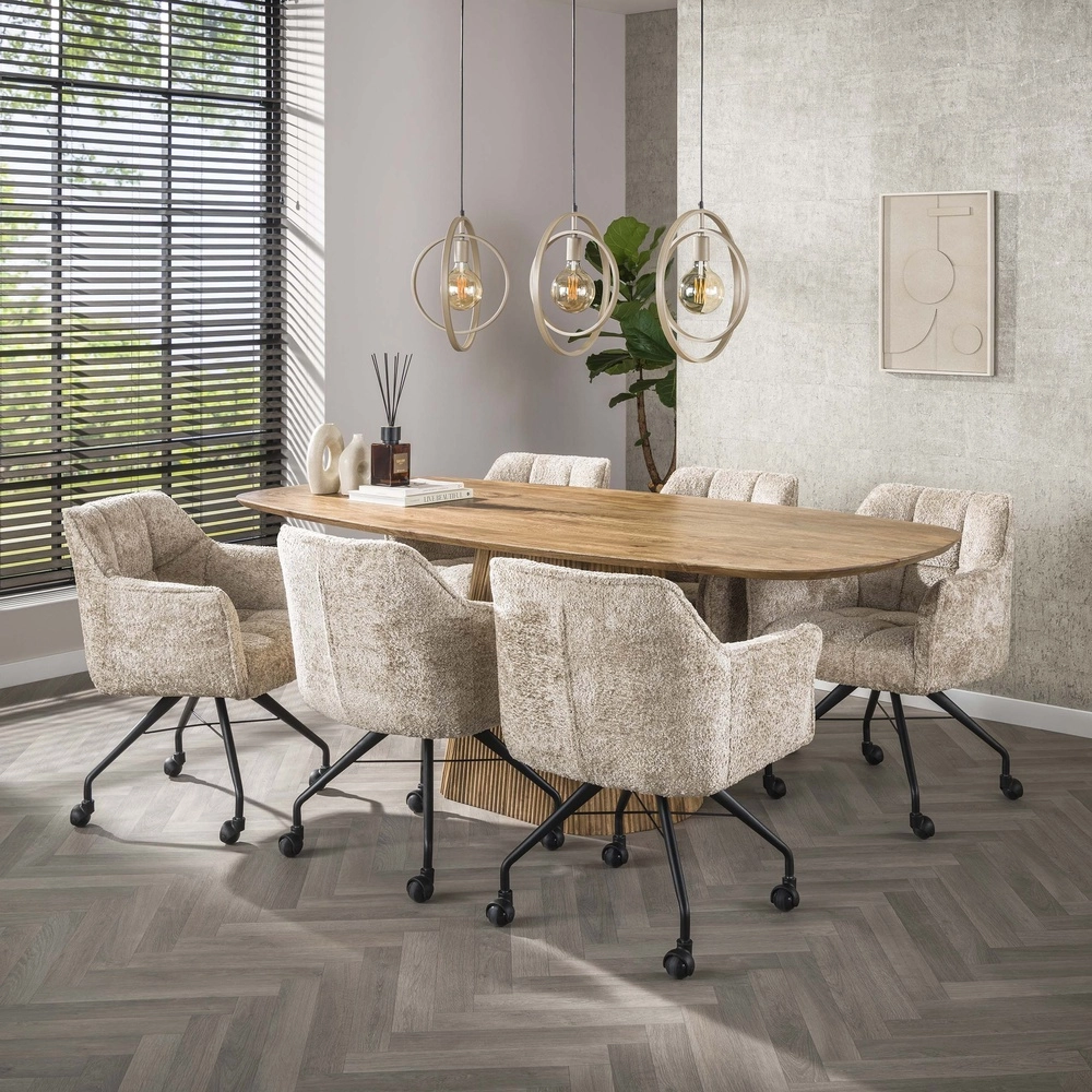 Esstisch-Pendellampe Turn 3L - Ø 40cm - Sand Lyora 8716803513150
