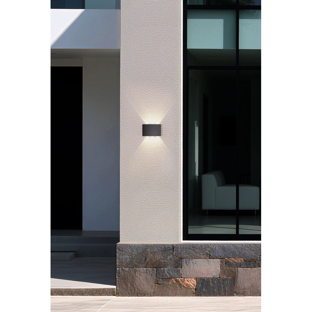 Wandleuchte Shadows M schwarz Searchlight 5053423283005