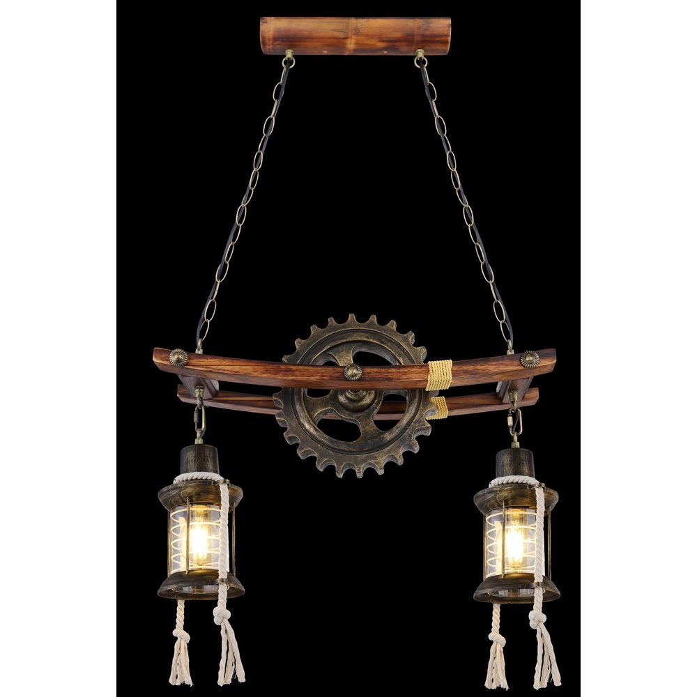 Industrie-Pendellampe Abella 2-Licht Globo 9007371407392