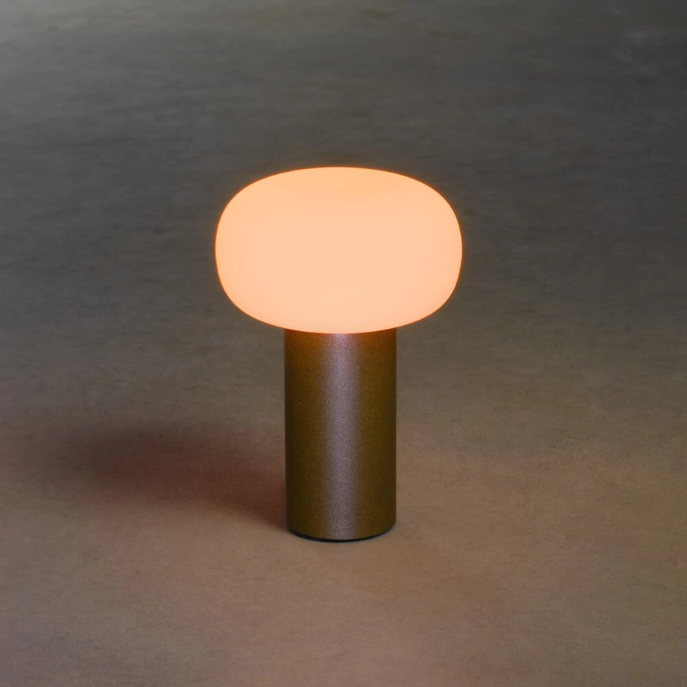 Wiederaufladbare Tischlampe Antibes rostbraun KonstSmide 7318308269726