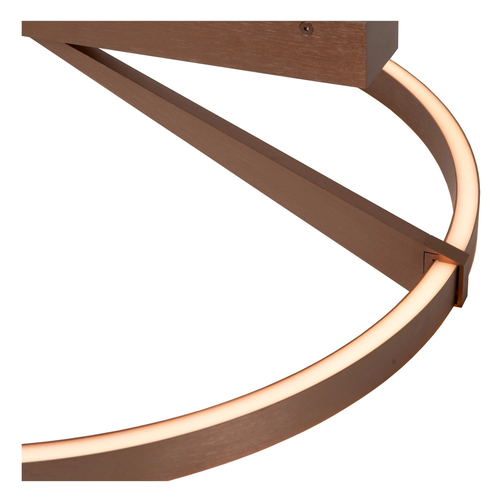 Design-Deckenlampe Applause Ø 60cm – Kaffeebraun – mit Fernbedienung Premium by Lucide 5411212221810