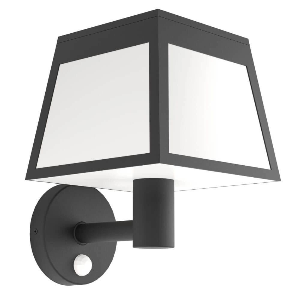 Solar-Wandleuchte Altilia schwarz mit weiß