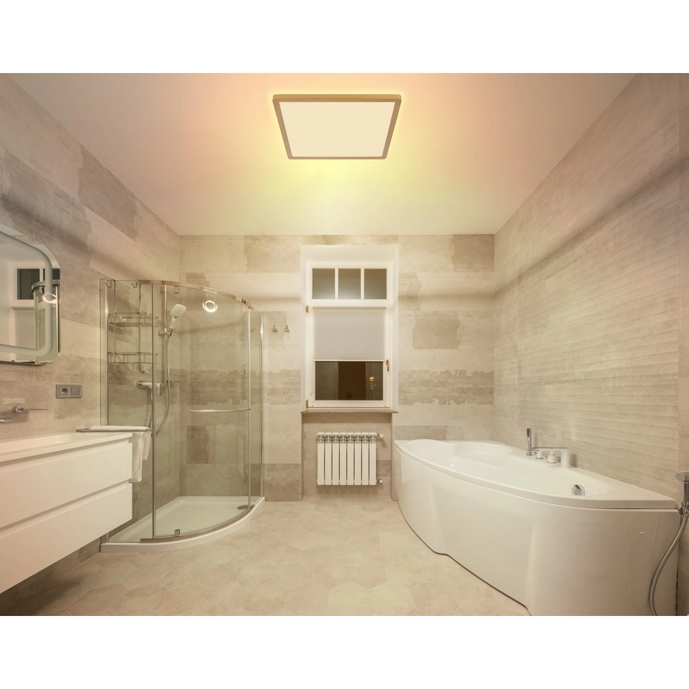 Deckenlicht Sapana Quadrat 42 cm Gold Globo 9007371451432
