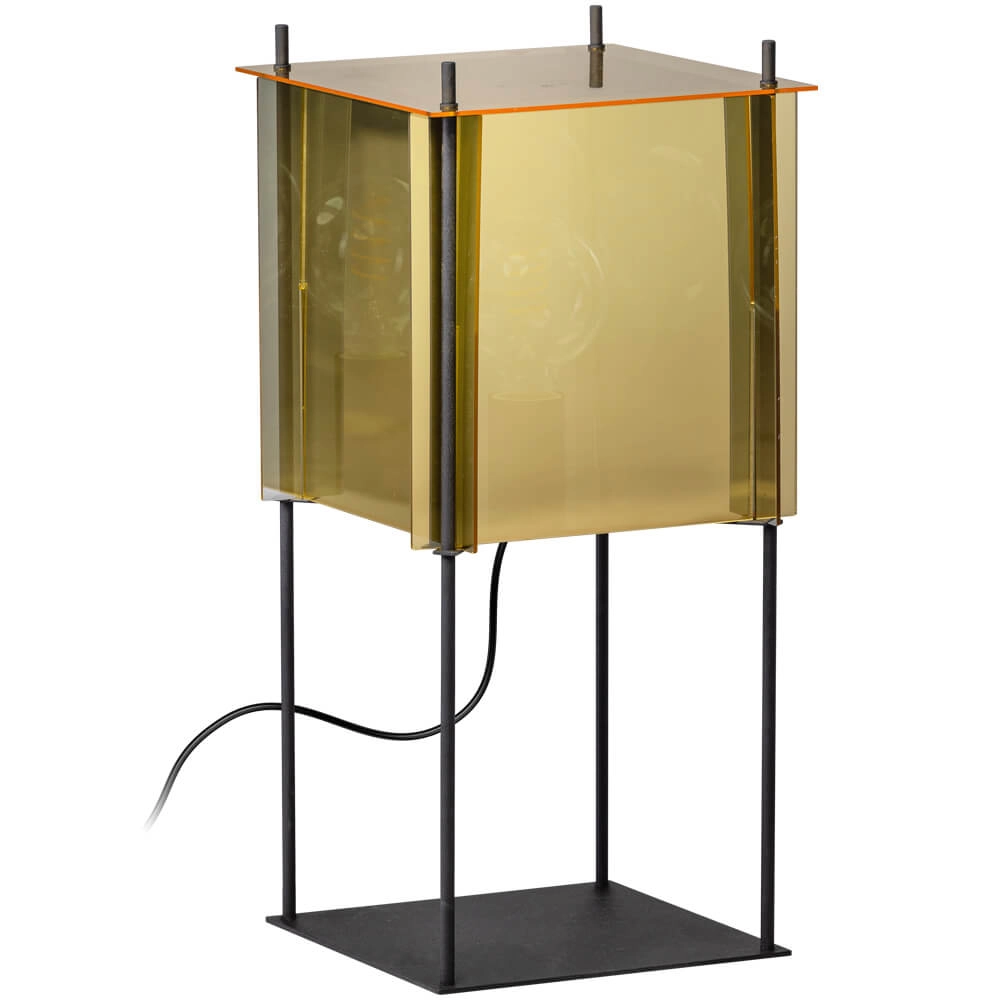 Quadratische Tischlampe Cube 53cm