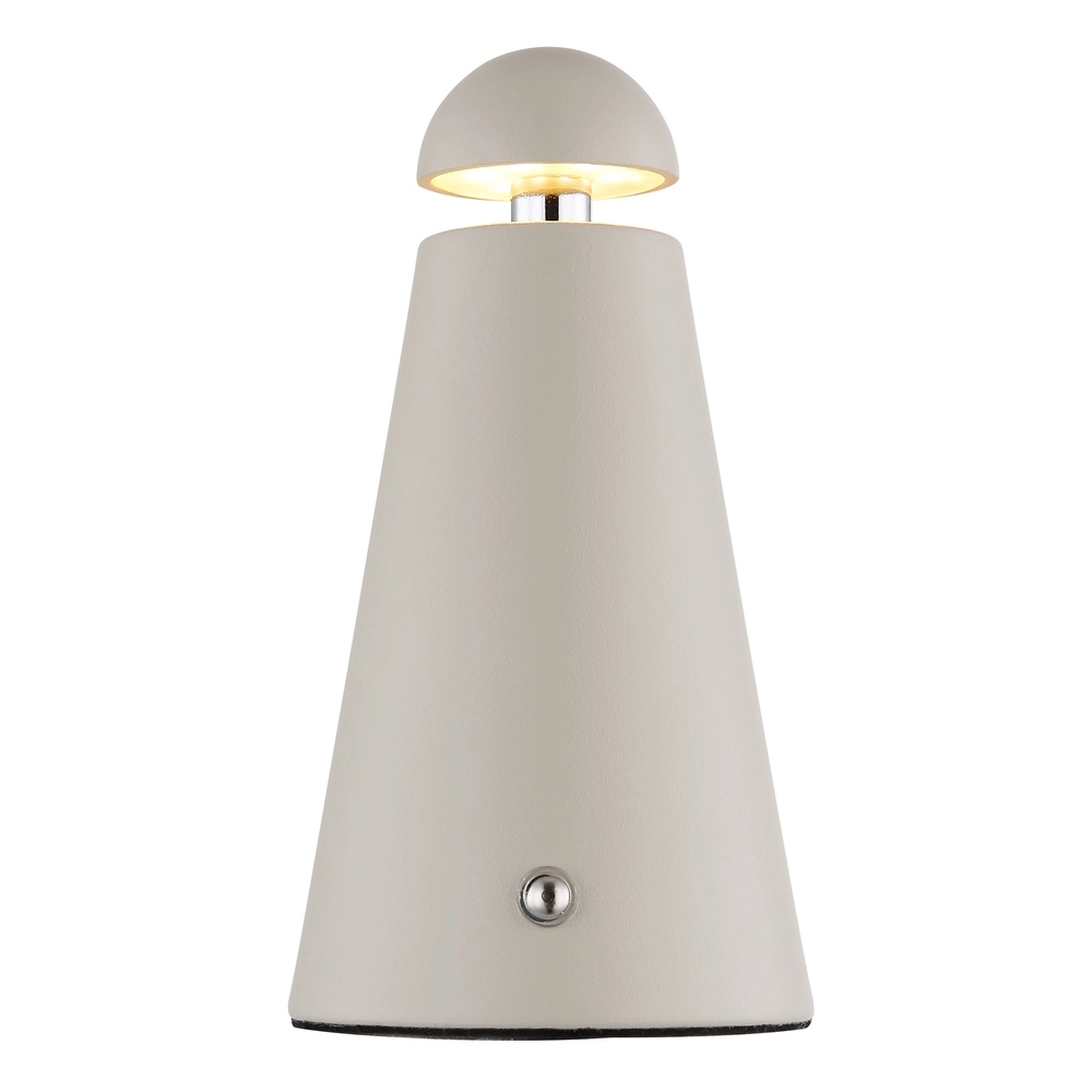 Moderne Tischleuchte Liva Sand Braun Wiederaufladbar Globo 9007371566914