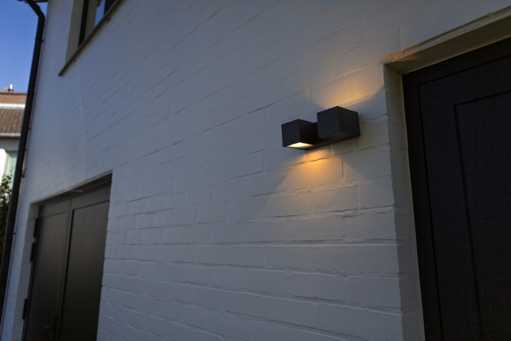 Design-Wandlampe Fari Grau Lutec 6939412018249